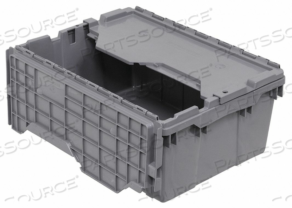 ATTACHED LID CONTAINER 1.12 CU FT GRAY by Akro-Mils / Myers Industries, Inc ATTACHED LID CONTAINER 1.12 CU FT GRAY by Akro-Mils / Myers Industries, Inc