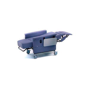 RECLINER WITH INFINITE RECLINE, 5" CASTERS, PUSH BAR & SIDE TABLE, NATURAL by NK Products (Formerly I-Rep Therapy Products)