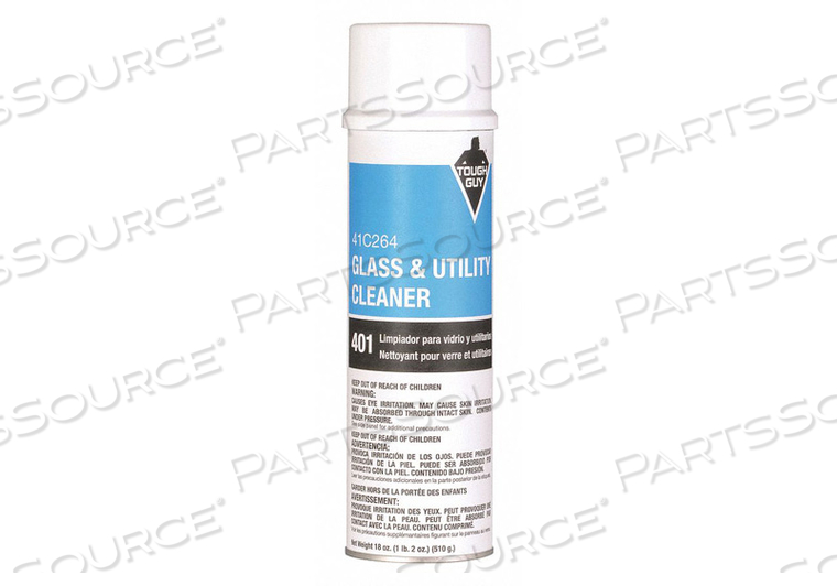 GLASS CLEANER 20 OZ. AEROSOL CAN PK12 by Tough Guy