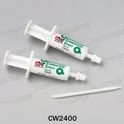 CIRCUITWORKS® CONDUCTIVE EPOXY KIT, 0.5 OZ / 14 GM EPOXY A + B (2 SYRINGES) BLISTERED TO CARD (NR) by Chemtronics