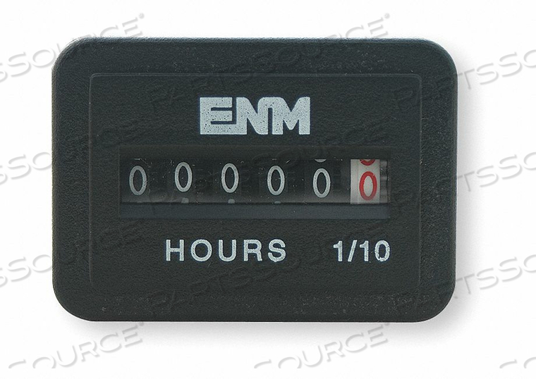 AC HOUR METER II ELECTRICAL RECTANGULAR by ENM