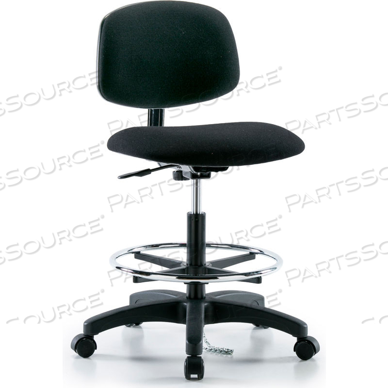 INTERION ESD STOOL - FABRIC - BLACK by E Com Inc INTERION ESD STOOL - FABRIC - BLACK by E Com Inc