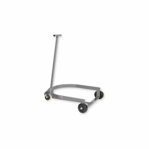 LBR-909H LOW DRUM DOLLY TRUCK WITH HINGED HANDLE - GRAY by Pucel Enterprises LBR-909H LOW DRUM DOLLY TRUCK WITH HINGED HANDLE - GRAY by Pucel Enterprises