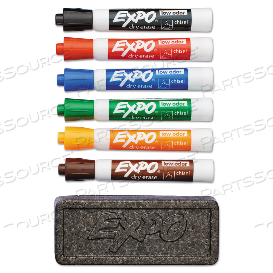 DRY ERASE MARKER SET CHISEL by Expo DRY ERASE MARKER SET CHISEL by Expo