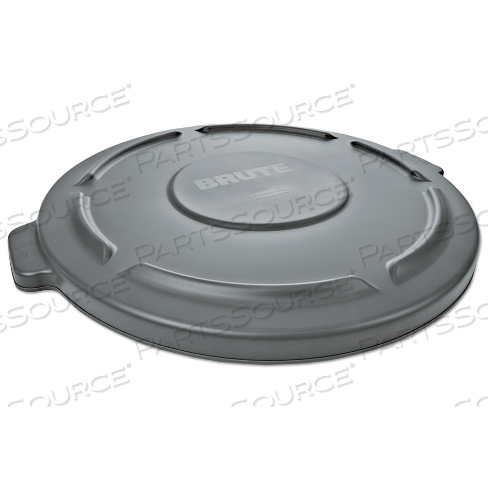 ROUND FLAT TOP LID, FOR 55 GAL ROUND BRUTE CONTAINERS, 26.75" DIAMETER, GRAY by Rubbermaid Medical Division ROUND FLAT TOP LID, FOR 55 GAL ROUND BRUTE CONTAINERS, 26.75" DIAMETER, GRAY by Rubbermaid Medical Division