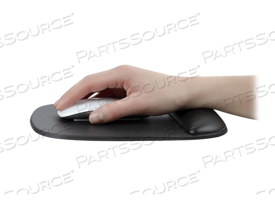 MOUSE PAD WITH HAND REST, 6.7X7.1X 0.8 IN (17X18X2CM), ERGONOMIC MOUSE PAD WITH WRIST SUPPORT, DESK WRIST PAD W/ NON-SLIP PU BASE FOR OFFICE by StarTech.com Ltd.