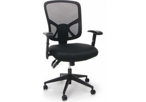 TASK CHAIR BLACK ADJ. ARMS BACK 24 H by OFM Inc