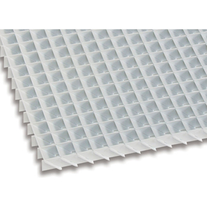 SIGHT-GUARD EGGCRATE PANEL, ANGLED 45 DEGREES, ALUMINUM, WHITE, PK2 by American Louver