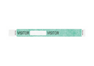 ID WRISTBAND 10INL X 1INW VISITOR PK500 by Identiplus