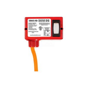 ENCLOSED SWITCH, 20A, MAINTAINED 2 POSITION 2 WIRE, RED HOUSING by RIB ENCLOSED SWITCH, 20A, MAINTAINED 2 POSITION 2 WIRE, RED HOUSING by RIB