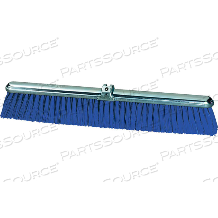 MILWAUKEE DUSTLESS 36"W PUSH BROOM HEAD W/STIFF CENTER AND FINE BORDER BLUE POLYPROPYLENE BRISTLES by Gordon Brush Mfg. Co., Inc.