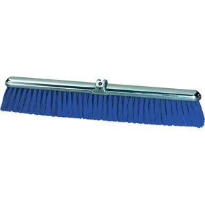 MILWAUKEE DUSTLESS 36"W PUSH BROOM HEAD W/STIFF CENTER AND FINE BORDER BLUE POLYPROPYLENE BRISTLES by Gordon Brush Mfg