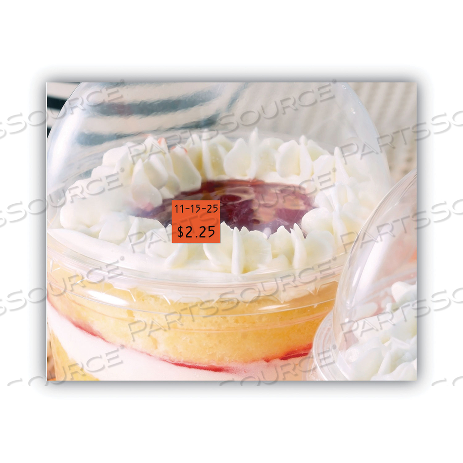 TWO-LINE PRICEMARKER LABELS, 0.44 X 0.81, FLUORESCENT RED, 1,000/ROLL by Garvey TWO-LINE PRICEMARKER LABELS, 0.44 X 0.81, FLUORESCENT RED, 1,000/ROLL by Garvey