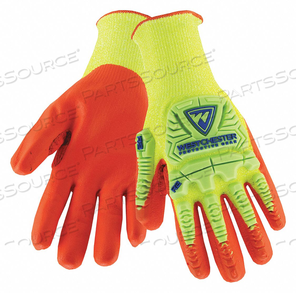 COATED GLOVE YLW/ORNG KEVLAR(R) L PR by West Chester