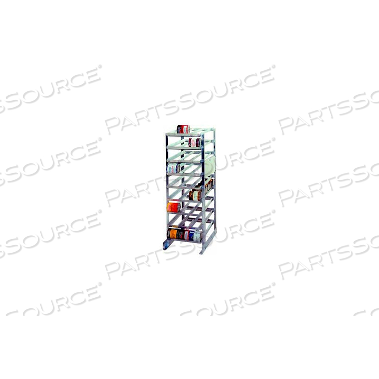ALUMINUM FULL SIZE CAN RACK, 162 (#10 CANS), 216 (#5 CANS) by Prairie View Industries Inc.