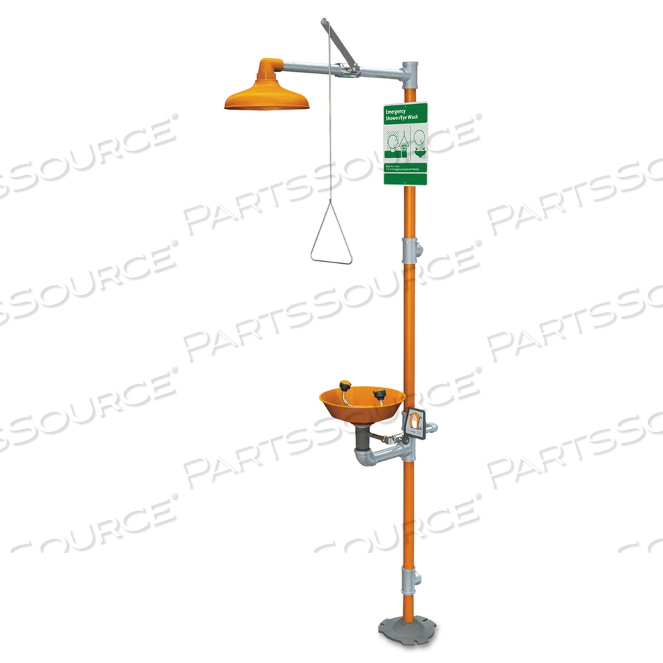 DRENCH SHOWER WITH EYEWASH PLASTIC by Guardian Equipment