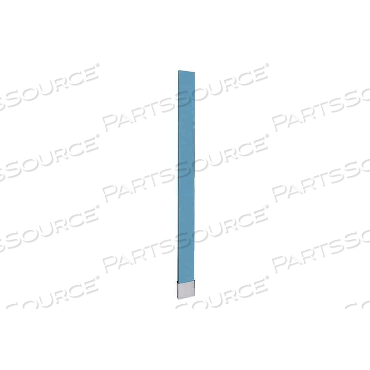 POLYMER PILASTER W/ SHOE - 24"W X 82"H BLACK by Global Partitions