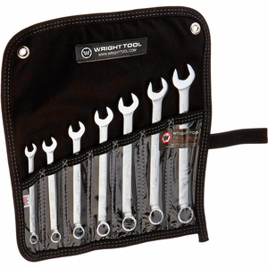 WRIGHTGRIP 2.0 3/8"-3/4" 12 POINT 7 PIECE SATIN SAE COMBINATION WRENCH SET by Wright Tool