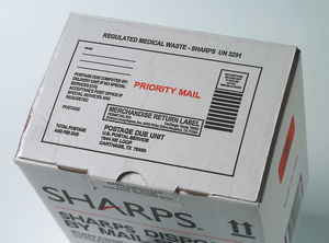 SHARPS DISPOSAL BY MAIL 1/4 GAL. HINGED by Sharps Compliance, Inc.