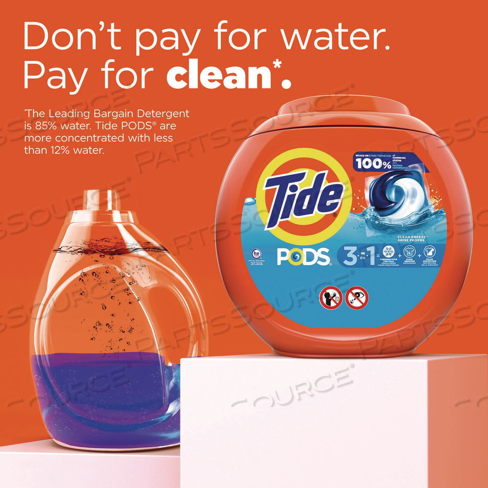 PODS LAUNDRY DETERGENT, CLEAN BREEZE, 36 OZ TUB by Tide