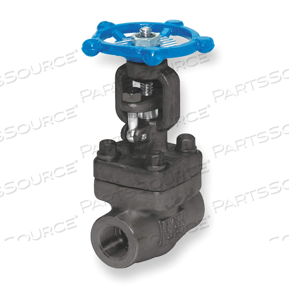 GATE VALVE, 3/4 IN, FORGED STEEL, RISING, FNPT X FNPT, 1,975 PSI CWP, WHEEL by Approved Vendor GATE VALVE, 3/4 IN, FORGED STEEL, RISING, FNPT X FNPT, 1,975 PSI CWP, WHEEL by Approved Vendor