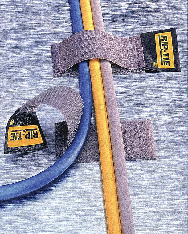 HOOK/LOOP CBLE 8IN.X1IN. WRAP BLACK PK5 by Rip-Tie