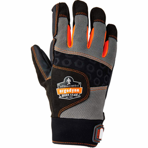 PROFLEX 9002 CERTIFIED FULL-FINGER ANTI-VIBRATION GLOVES, BLACK, L by Ergodyne