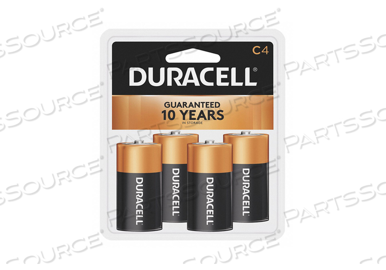 BATTERY, COPPERTOP, C, ALKALINE, 1.5V, 8000 MAH by Duracell