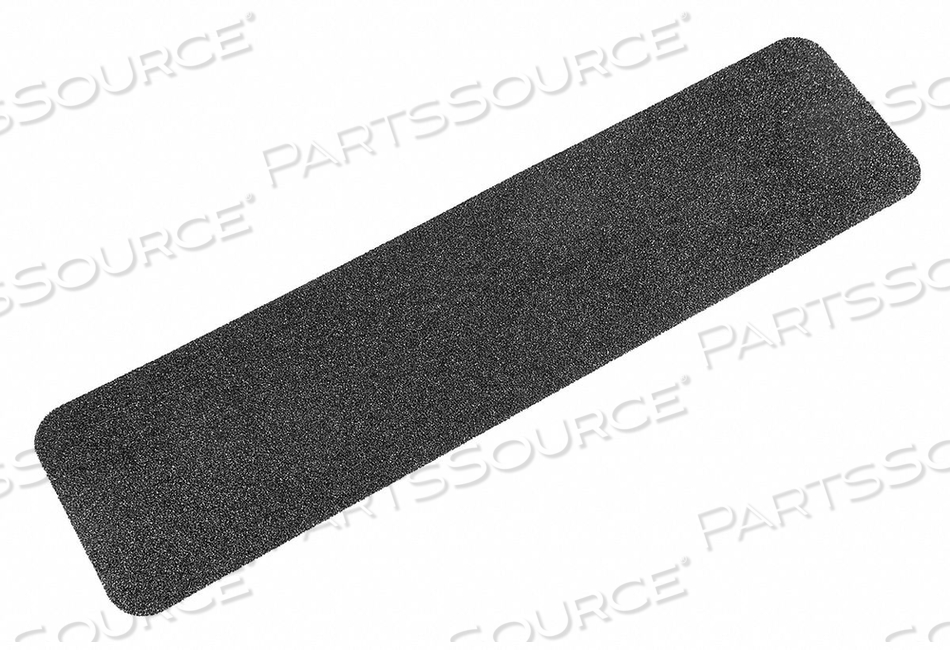 ANTI-SLIP TREAD, VERY COARSE, 46 GRIT SIZE, BLACK, SOLID, 6 IN X 24 IN, 41 MIL TAPE THICK by Jessup Manufacturing