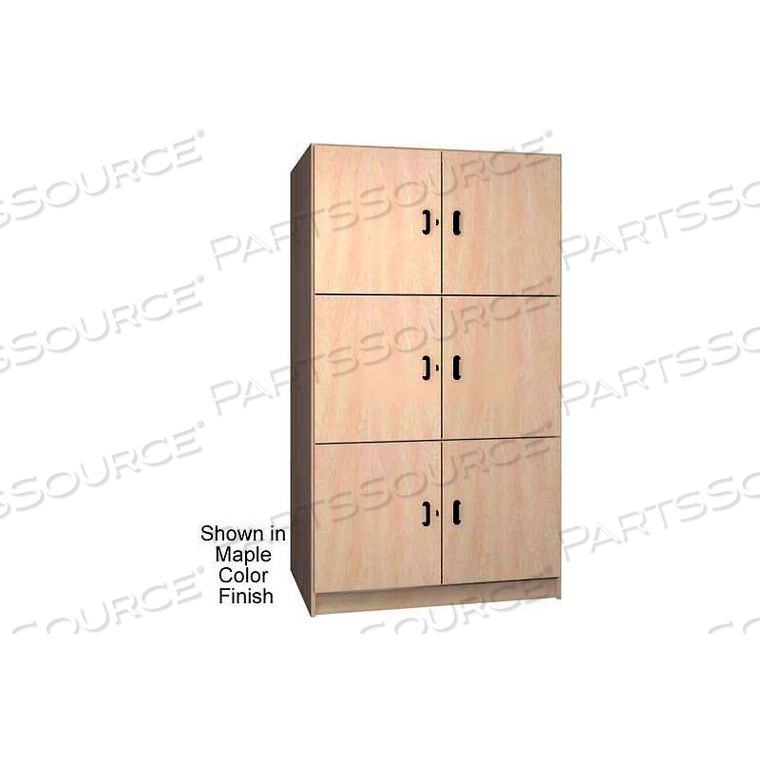 2 COMPARTMENT SOLID DOOR WOOD STORAGE CABINET, FOLKSTONE COLOR by Ironwood Manufacturing Inc
