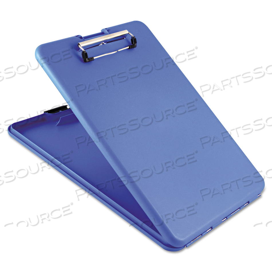 SLIMMATE STORAGE CLIPBOARD, 0.5" CLIP CAPACITY, HOLDS 8.5 X 11 SHEETS, BLUE by Saunders SLIMMATE STORAGE CLIPBOARD, 0.5" CLIP CAPACITY, HOLDS 8.5 X 11 SHEETS, BLUE by Saunders