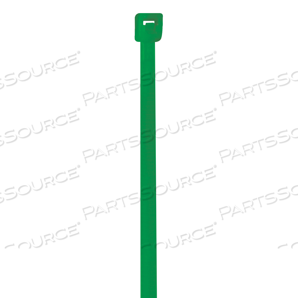 COLORED CABLE TIES, 18#, 4", GREEN, 1000/CASE by BOX Partners (Box Acquisitions, LLC)