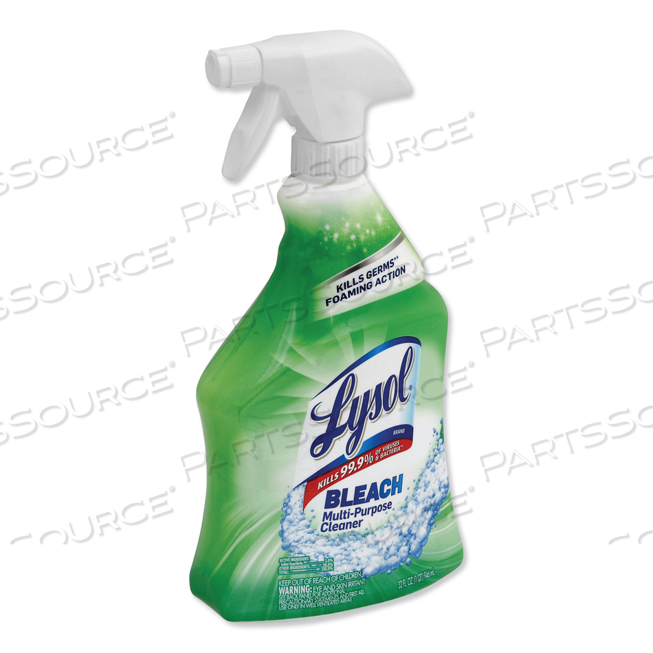 MULTI-PURPOSE CLEANER WITH BLEACH, 32 OZ SPRAY BOTTLE by Lysol MULTI-PURPOSE CLEANER WITH BLEACH, 32 OZ SPRAY BOTTLE by Lysol