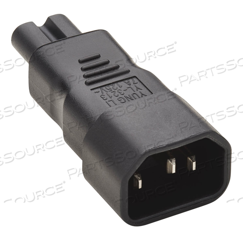 COMPUTER POWER CORD ADAPTER IEC C14 TO IEC C7 10A 250V BLACK by Tripp Lite COMPUTER POWER CORD ADAPTER IEC C14 TO IEC C7 10A 250V BLACK by Tripp Lite