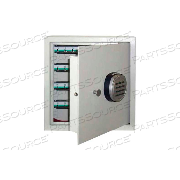KEY SAFE CABINET ELECTRONIC LOCK - 13-1/2"W X 7-1/4"D X 14-1/2"H, GRAY by Wilson Safe Company KEY SAFE CABINET ELECTRONIC LOCK - 13-1/2"W X 7-1/4"D X 14-1/2"H, GRAY by Wilson Safe Company