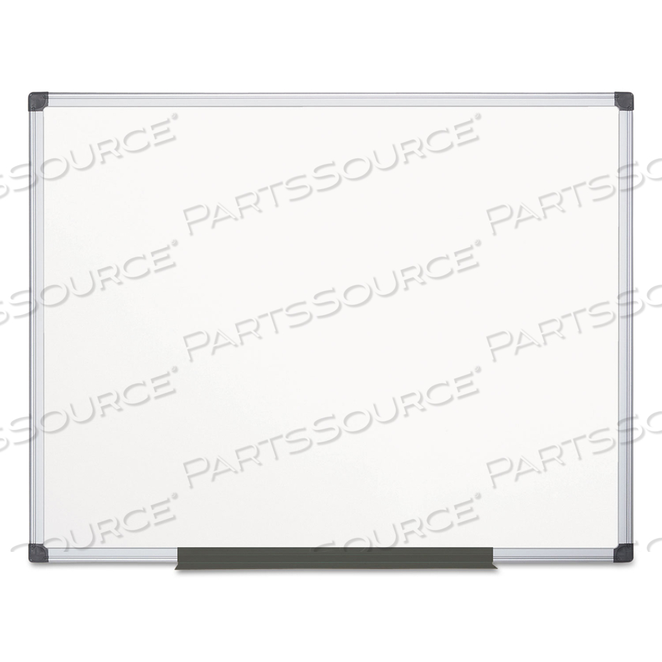 VALUE LACQUERED STEEL MAGNETIC DRY ERASE BOARD, 48 X 72, WHITE, ALUMINUM FRAME by MasterVision