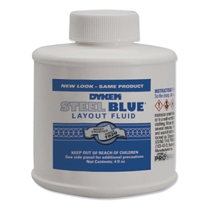 LAYOUT FLUID, 4 OZ BRUSH-IN-CAP, BLUE by Dykem