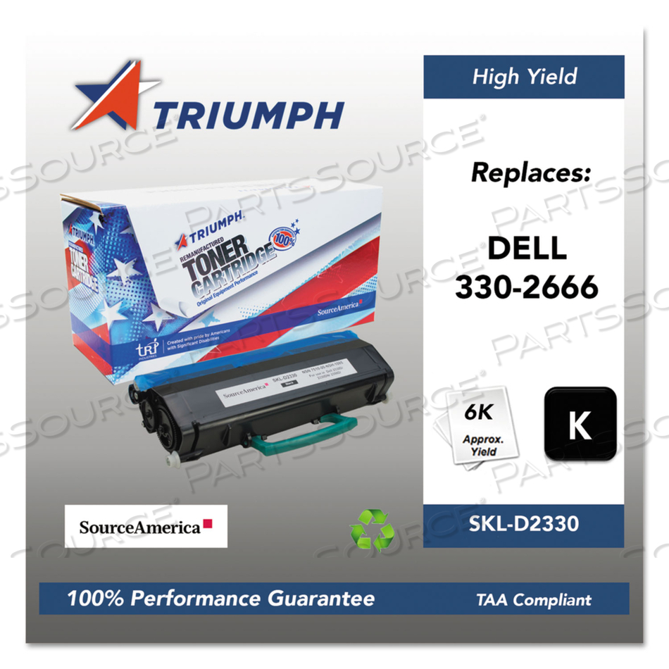 751000NSH1085 REMANUFACTURED 330-2666 HIGH-YIELD TONER, 6,000 PAGE-YIELD, BLACK by Triumph