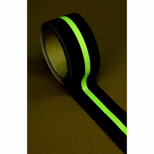 STANDARD BLACK ANTI SLIP TAPE, GLOW IN THE DARK, 2" X 60' by Heskins LLC