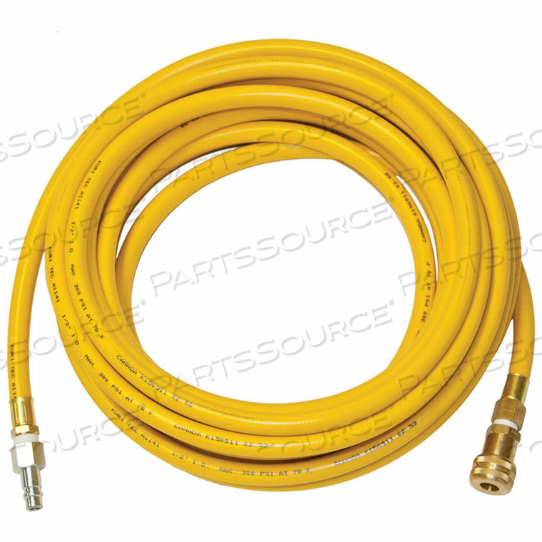 25' X 1/2" BREATHING AIR RATED HOSE, HANSEN FITTINGS by Air Systems International 25' X 1/2" BREATHING AIR RATED HOSE, HANSEN FITTINGS by Air Systems International