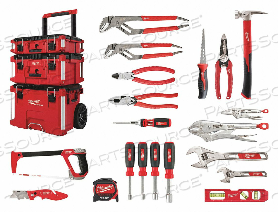 ELECTRICIANS KIT 18 PCS. UNINSULATED by Milwaukee Electric Tools ELECTRICIANS KIT 18 PCS. UNINSULATED by Milwaukee Electric Tools