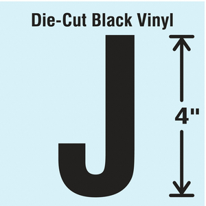 DIE CUT LETTER LABEL J 10 CARDS PK10 by Strance, Inc.