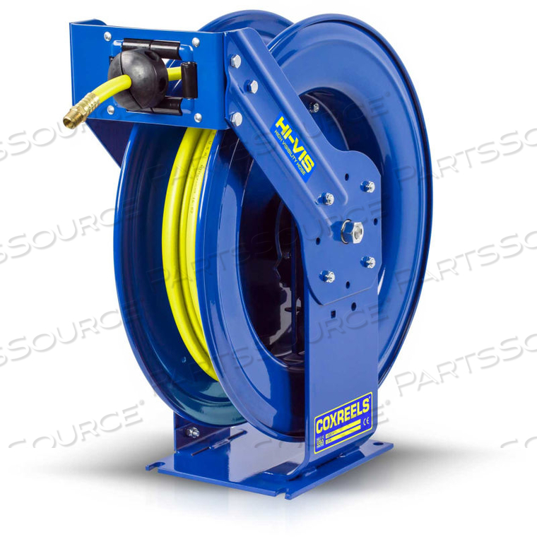 1/2"X75' 300PSI HI-VIS SUPREME DUTY SPRING RETRACTABLE LOW PRESSURE HOSE REEL by Coxreels 1/2"X75' 300PSI HI-VIS SUPREME DUTY SPRING RETRACTABLE LOW PRESSURE HOSE REEL by Coxreels