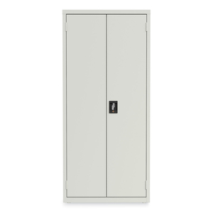 FULLY ASSEMBLED STORAGE CABINETS, 3 SHELVES, 30" X 15" X 66", LIGHT GRAY by OIF