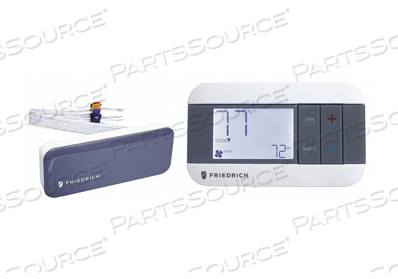WIRELESS THERMOSTAT 24VDC PLASTIC WHITE by Friedrich WIRELESS THERMOSTAT 24VDC PLASTIC WHITE by Friedrich