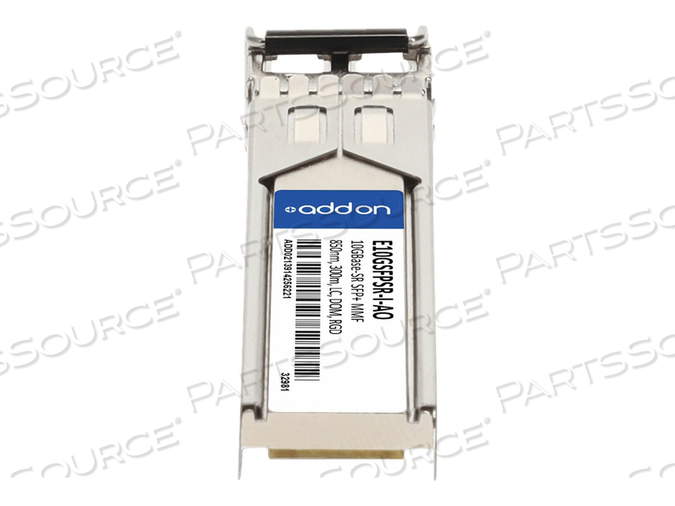 ADDON, SFP+ TRANSCEIVER MODULE (EQUIVALENT TO: INTEL E10GSFPSR-I), 10 GIGE, 10GBASE-SR, LC MULTI-MODE, UP TO 984 FT, 850 NM, TAA COMPLIANT by ADDON ADDON, SFP+ TRANSCEIVER MODULE (EQUIVALENT TO: INTEL E10GSFPSR-I), 10 GIGE, 10GBASE-SR, LC MULTI-MODE, UP TO 984 FT, 850 NM, TAA COMPLIANT by ADDON