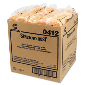 STRETCH 'N DUST CLOTHS, 11 5/8 X 24, YELLOW, 40 CLOTHS/PACK, 10 PACKS/CARTON by Chix