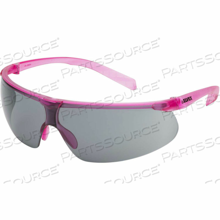 LIGHTWEIGHT SAFETY GLASSES, ANTI-FOG GRAY LENS by Elvex
