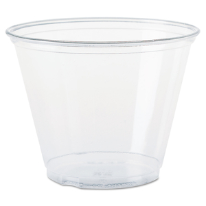 ULTRA CLEAR PET CUPS, 9 OZ, SQUAT, 50/BAG, 20 BAGS/CARTON by Solo