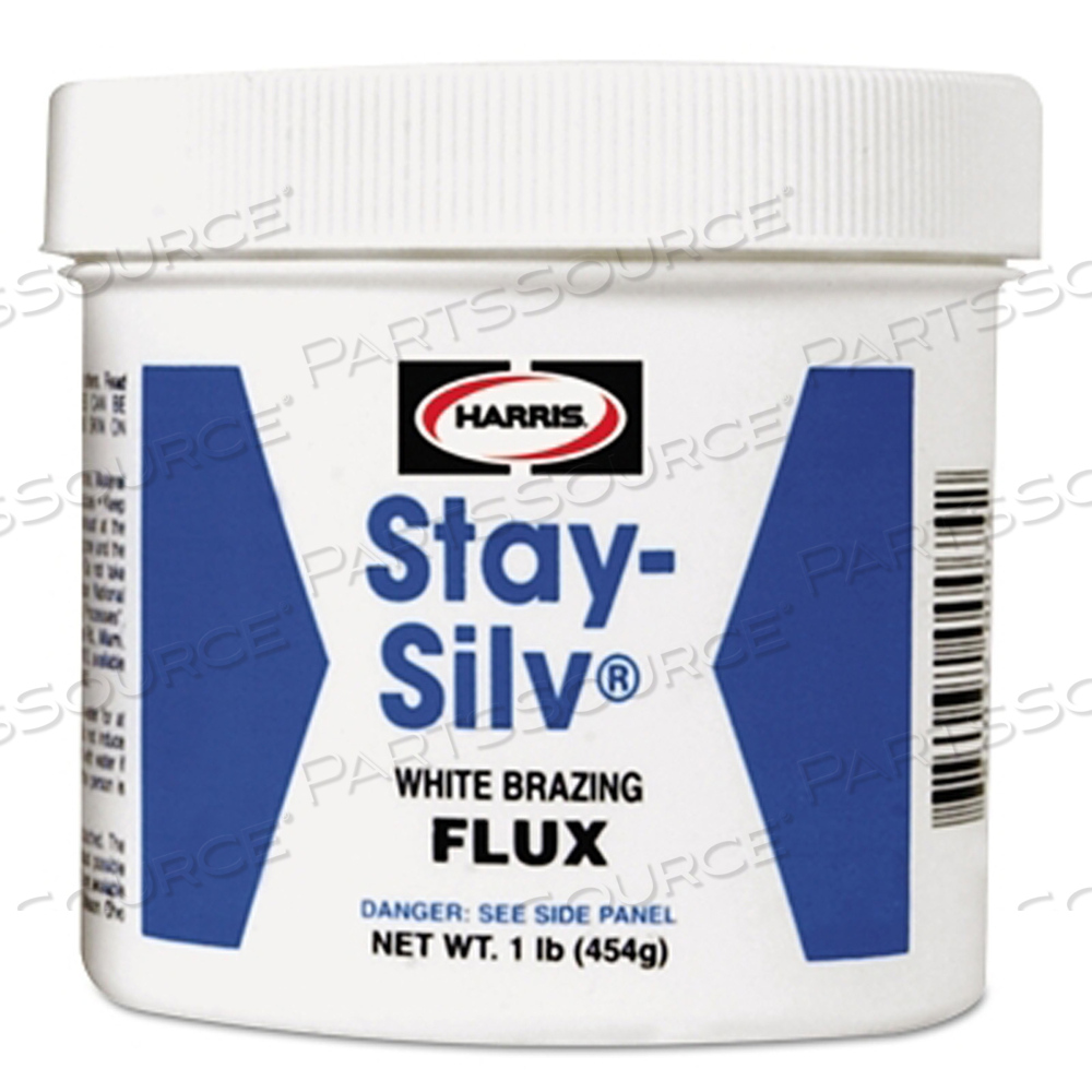 STAY-SILV BRAZING FLUX, 1 LB JAR, WHITE by Harris STAY-SILV BRAZING FLUX, 1 LB JAR, WHITE by Harris
